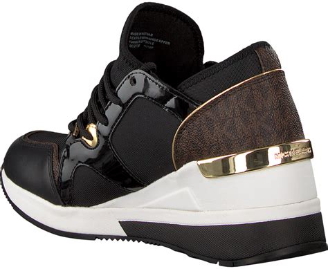 michael kors zwarte sneakers|michael kors black sneakers women's.